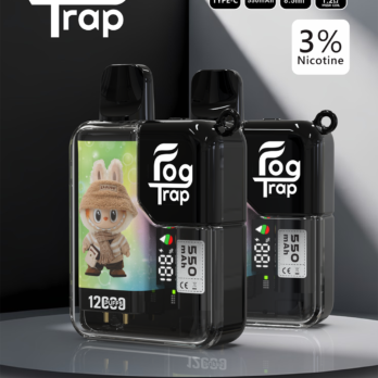 【買10送1優惠中】Fog Trap 限量聯名 蠟筆小新 × LABUBU 12000口拋棄式 雙檔功率切換 油電數位顯示屏 全台現貨