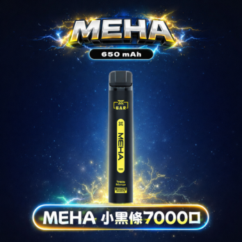 【MEHA XBAR】魅嗨小黑條 7000口拋棄式電子煙 650mAh可充電 3%丁鹽 極強冰感 Mesh芯 現貨秒發