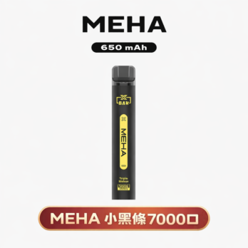 【MEHA XBAR】魅嗨小黑條 7000口拋棄式電子煙 650mAh可充電 3%丁鹽 極強冰感 Mesh芯 現貨秒發