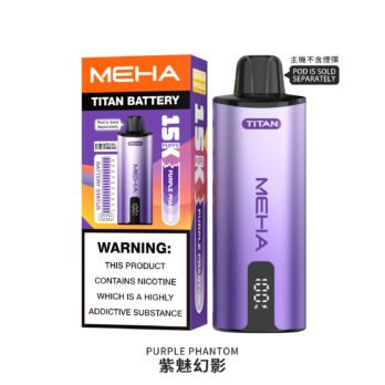 MEHA魅嗨泰坦系列 15000口極致霧化體驗 15ml 大容量換彈設計 3%丁鹽 完美擊喉比例搭載600mAh 穩壓續航 專用煙彈 台灣現貨