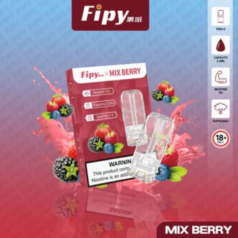 【買三盒送主機】Fipy 果派透明一代通用煙彈 頂級陶瓷芯引發 3% 爆汁口感 2.2ml 長效續航容量 擊喉順滑不乾澀 全台最夯現貨秒發