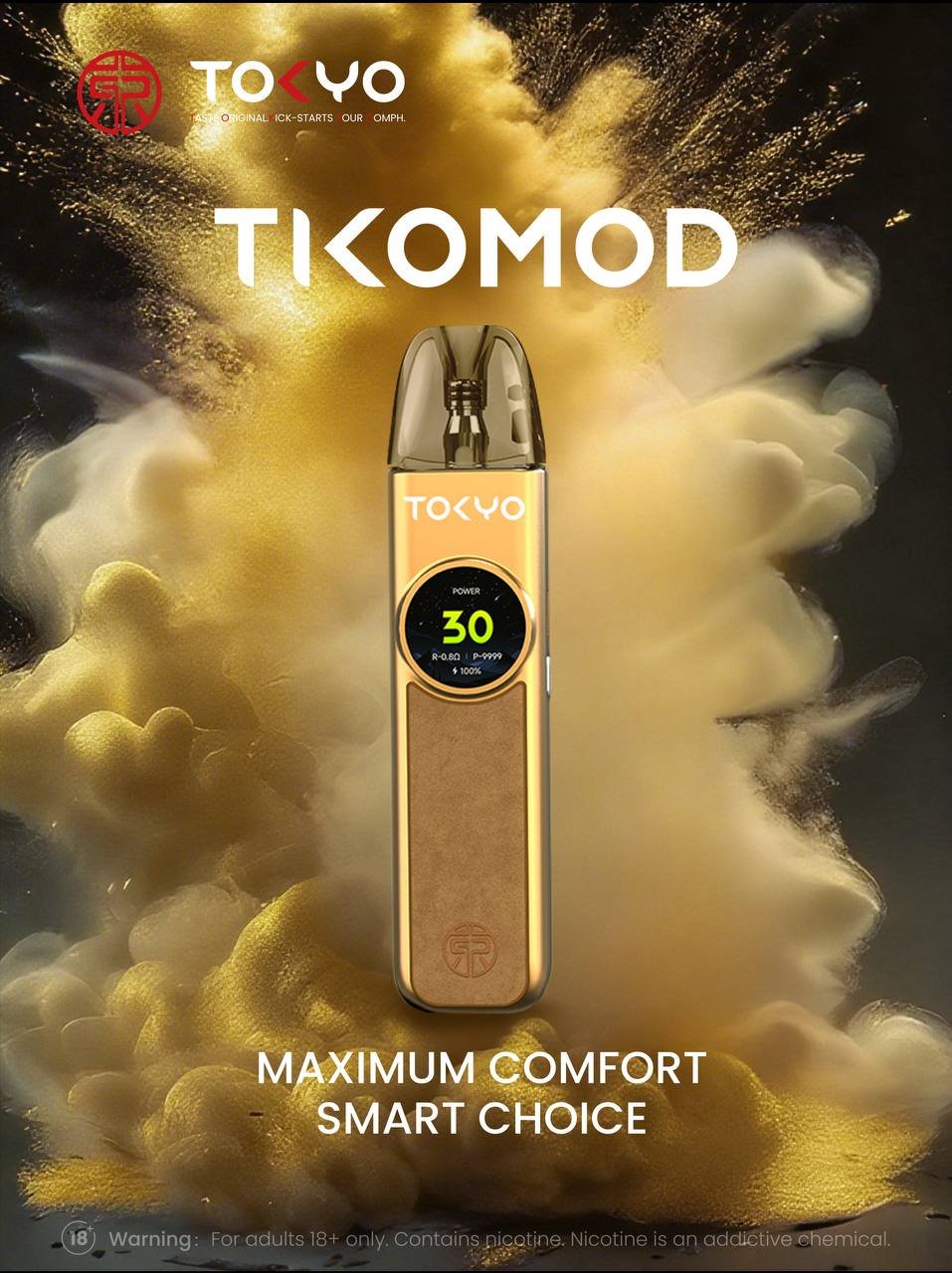 Tokyo 東京帝刻註油式主機 1200mAh超強續航 30W可調輸出 2.0ml 防漏油倉 側邊滑動氣流調節 台灣現貨秒發:圖片 2